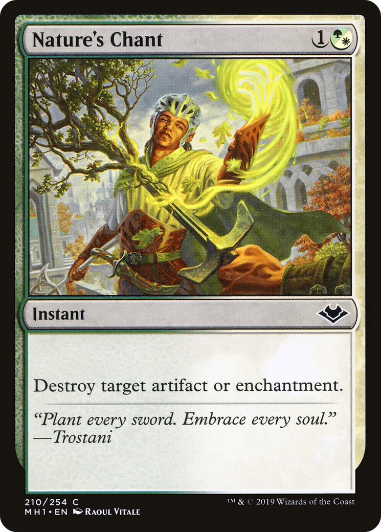 Nature's Chant (MH1-210) - Modern Horizons - Premium MTG Single from Wizards of the Coast - Just $0.25! Shop now at Game Crave Tournament Store