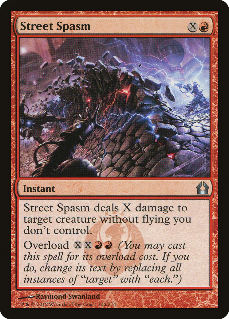 Street Spasm (RTR-106) - Return to Ravnica Foil - Premium MTG Single from Wizards of the Coast - Just $0.09! Shop now at Game Crave Tournament Store