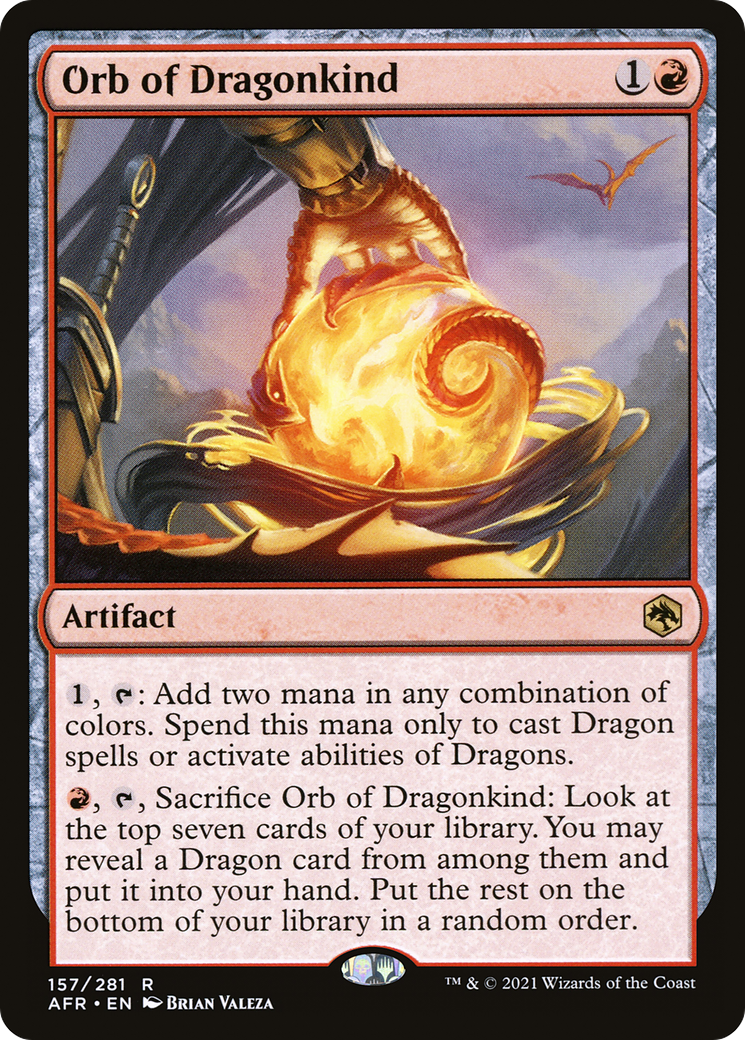 Orb of Dragonkind (AFR-157) - Adventures in the Forgotten Realms Foil - Premium MTG Single from Wizards of the Coast - Just $0.89! Shop now at Game Crave Tournament Store