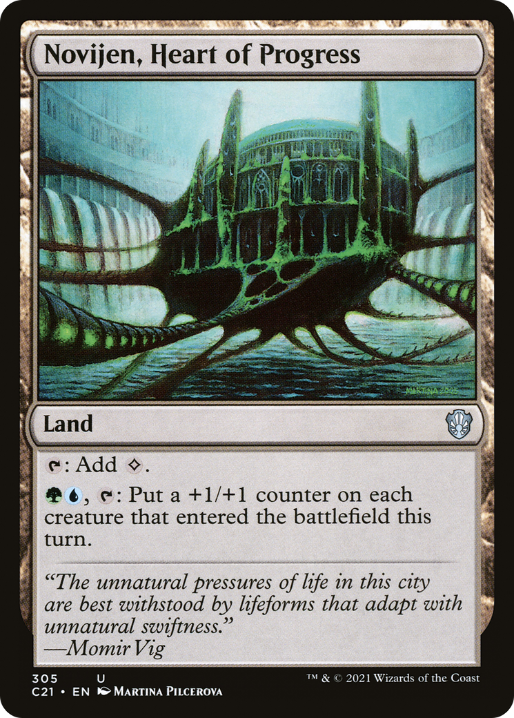 Novijen, Heart of Progress (C21-305) - Commander 2021 - Premium MTG Single from Wizards of the Coast - Just $0.10! Shop now at Game Crave Tournament Store