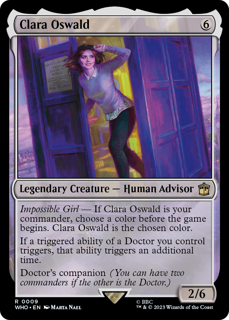 Clara Oswald (WHO-009) - Doctor Who - Premium MTG Single from Wizards of the Coast - Just $0.08! Shop now at Game Crave Tournament Store