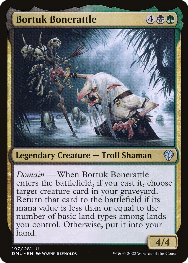 Bortuk Bonerattle (DMU-197) - Dominaria United Foil - Premium MTG Single from Wizards of the Coast - Just $0.08! Shop now at Game Crave Tournament Store