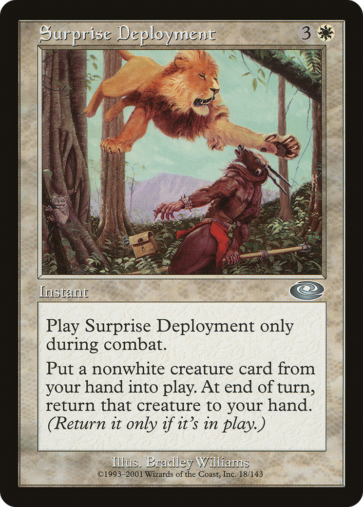 Surprise Deployment (PLS-018) - Planeshift - Premium MTG Single from Wizards of the Coast - Just $0.08! Shop now at Game Crave Tournament Store