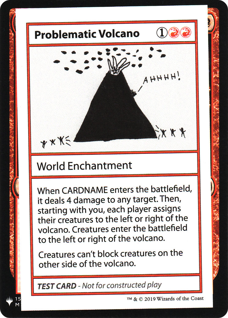 Problematic Volcano (CMB1-060) - Mystery Booster Playtest Cards 2019 - Premium MTG Single from Wizards of the Coast - Just $0.24! Shop now at Game Crave Tournament Store