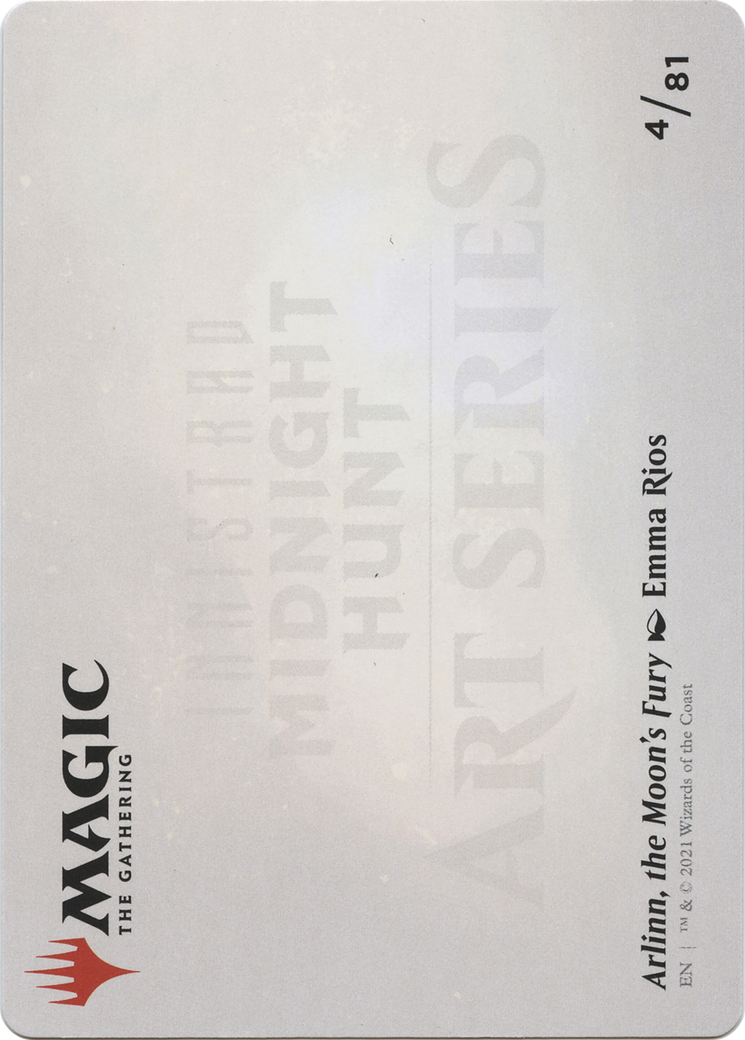 Arlinn, the Moon's Fury // Arlinn, the Moon's Fury (AMID-004) - Midnight Hunt Art Series (Borderless) - Premium MTG Single from Wizards of the Coast - Just $0! Shop now at Game Crave Tournament Store