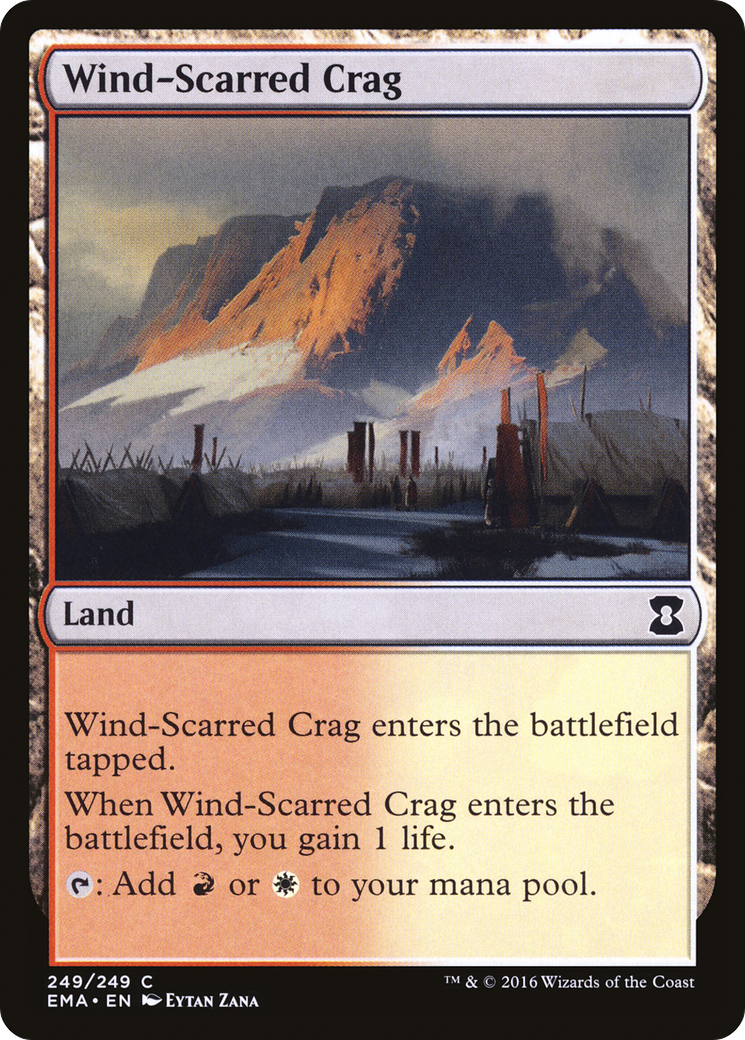 Wind-Scarred Crag (EMA-249) - Eternal Masters Foil - Premium MTG Single from Wizards of the Coast - Just $0.09! Shop now at Game Crave Tournament Store
