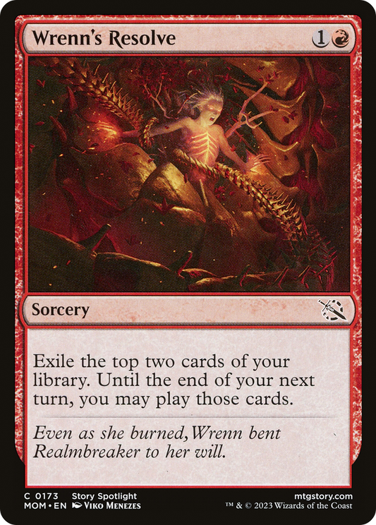 Wrenn's Resolve (MOM-173) - March of the Machine Foil - Premium MTG Single from Wizards of the Coast - Just $1.29! Shop now at Game Crave Tournament Store