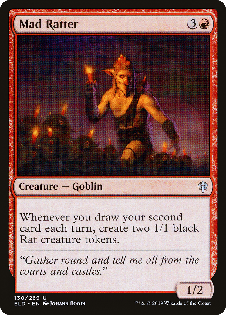 Mad Ratter (ELD-130) - Throne of Eldraine - Premium MTG Single from Wizards of the Coast - Just $0.25! Shop now at Game Crave Tournament Store