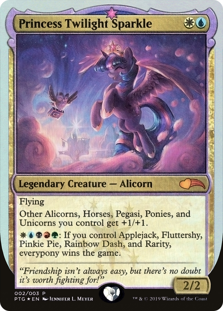 Princess Twilight Sparkle (PTG-002) - Ponies: The Galloping Foil - Premium MTG Single from Wizards of the Coast - Just $32.40! Shop now at Game Crave Tournament Store