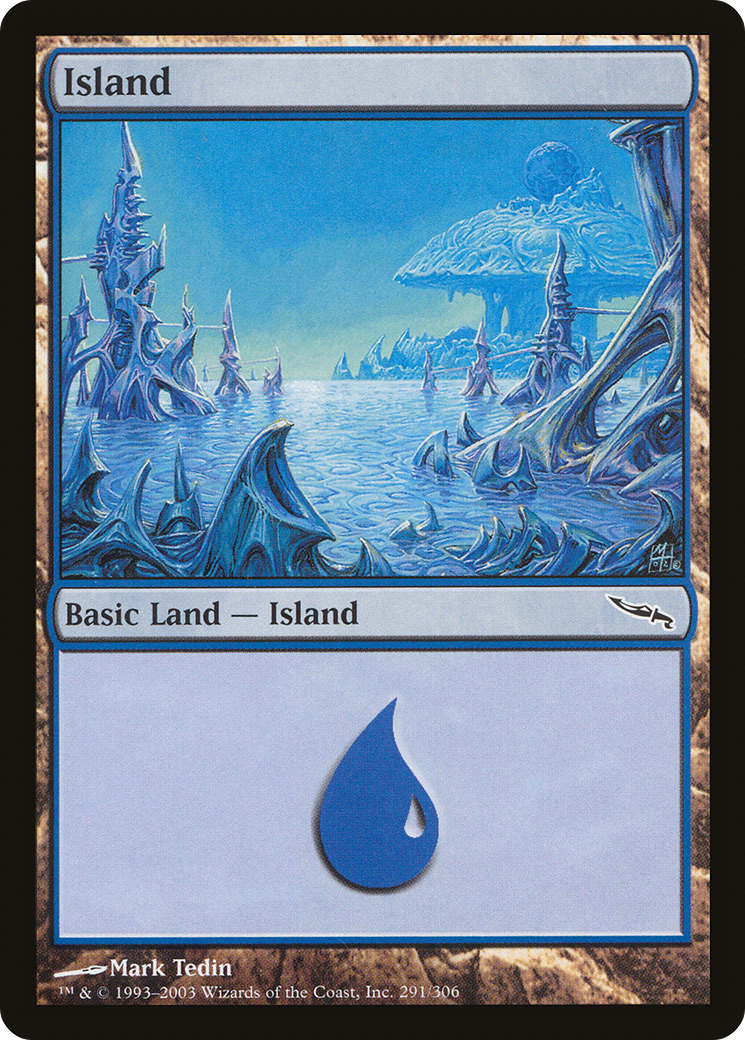 Island (MRD-291) - Mirrodin Foil - Premium MTG Single from Wizards of the Coast - Just $1.30! Shop now at Game Crave Tournament Store