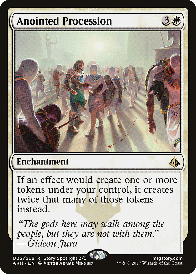 Anointed Procession (AKH-002) - Amonkhet Foil - Premium MTG Single from Wizards of the Coast - Just $18.21! Shop now at Game Crave Tournament Store