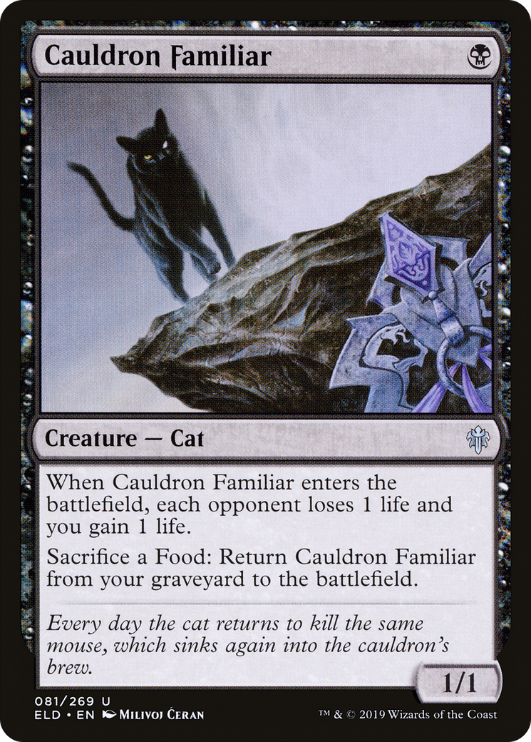 Cauldron Familiar (ELD-081) - Throne of Eldraine - Premium MTG Single from Wizards of the Coast - Just $0.31! Shop now at Game Crave Tournament Store