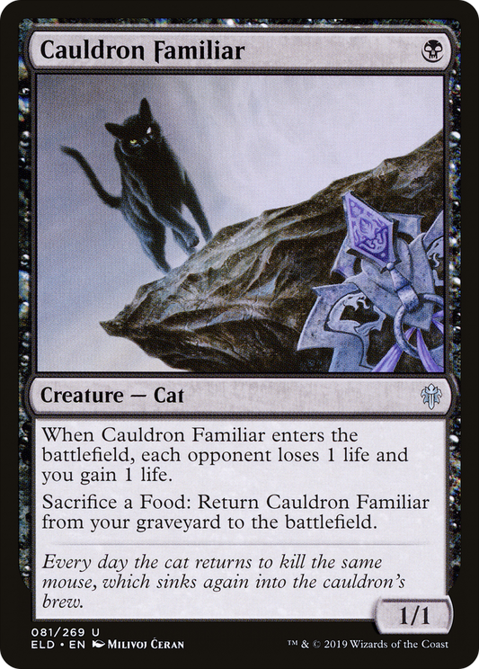 Cauldron Familiar (ELD-081) - Throne of Eldraine - Premium MTG Single from Wizards of the Coast - Just $0.31! Shop now at Game Crave Tournament Store