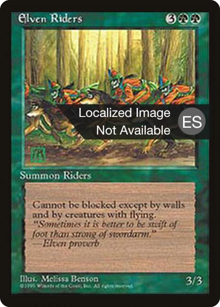 Elven Riders (4BB-242) - Fourth Edition Foreign Black Border - Premium MTG Single from Wizards of the Coast - Just $0.26! Shop now at Game Crave Tournament Store
