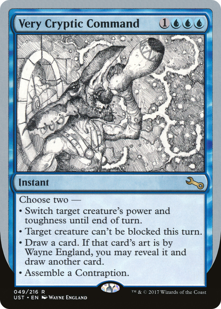 Very Cryptic Command (UST-49A) - Unstable - Premium MTG Single from Wizards of the Coast - Just $0.26! Shop now at Game Crave Tournament Store