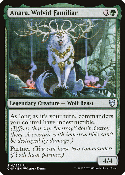 Anara, Wolvid Familiar (CMR-214) - Commander Legends - Premium MTG Single from Wizards of the Coast - Just $0.08! Shop now at Game Crave Tournament Store