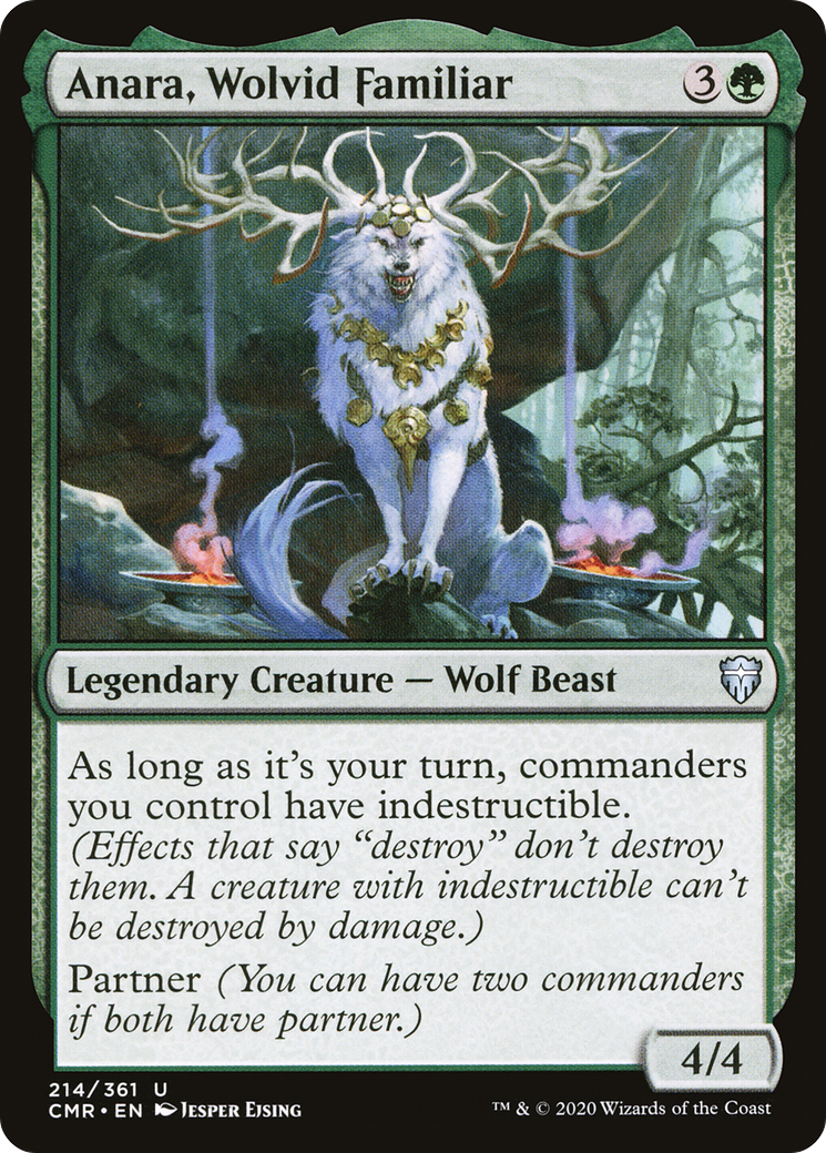 Anara, Wolvid Familiar (CMR-214) - Commander Legends Foil - Premium MTG Single from Wizards of the Coast - Just $0.16! Shop now at Game Crave Tournament Store