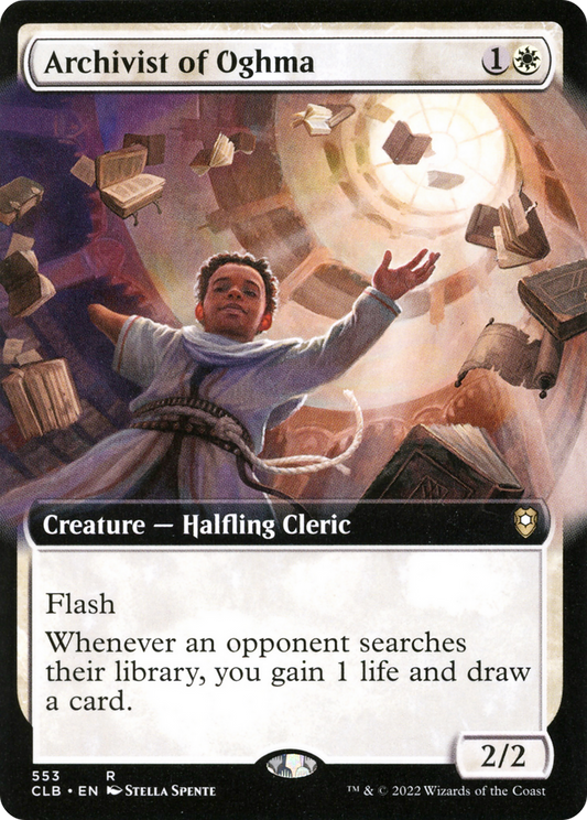 Archivist of Oghma (CLB-553) - Commander Legends: Battle for Baldur's Gate: (Extended Art) - Premium MTG Single from Wizards of the Coast - Just $0.88! Shop now at Game Crave Tournament Store