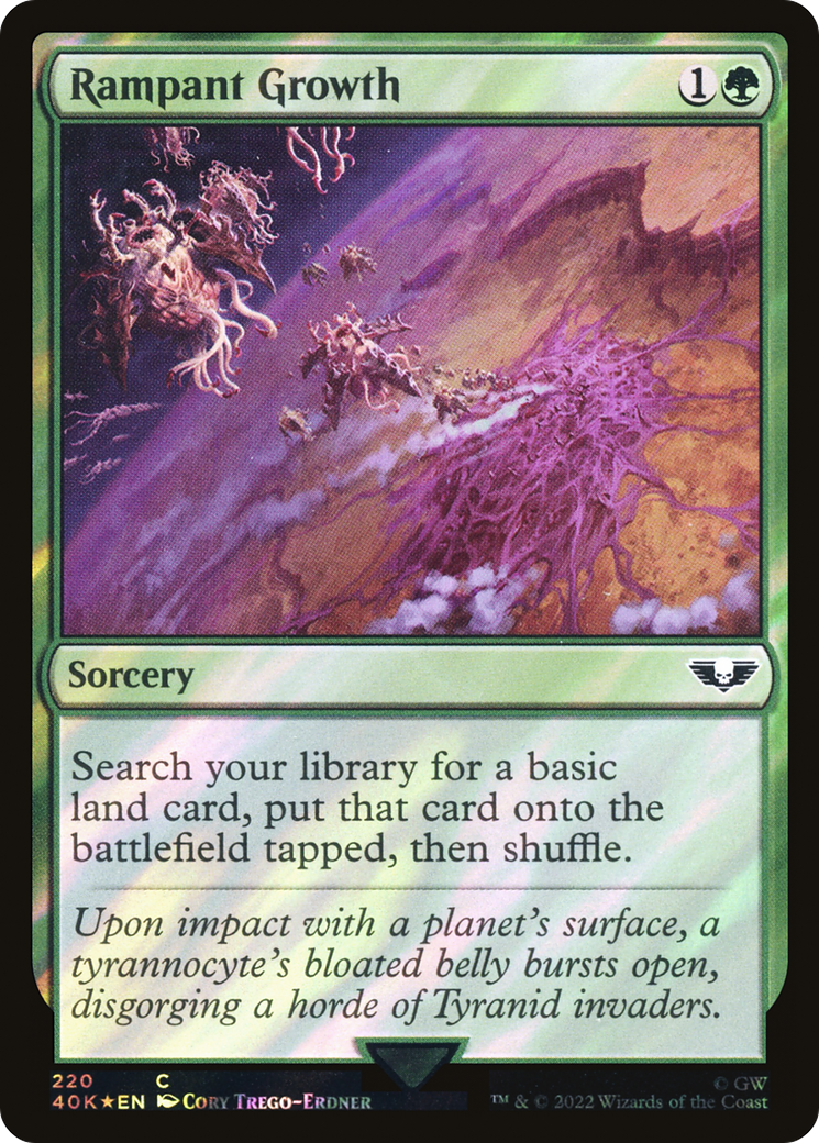 Rampant Growth (40K-220★) - Warhammer 40,000 Commander Foil - Premium MTG Single from Wizards of the Coast - Just $0.35! Shop now at Game Crave Tournament Store
