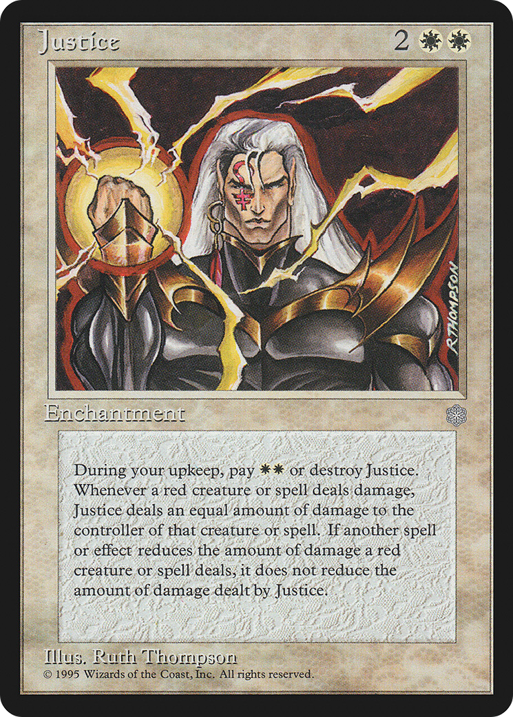 Justice (ICE-032) - Ice Age - Premium MTG Single from Wizards of the Coast - Just $0.08! Shop now at Game Crave Tournament Store
