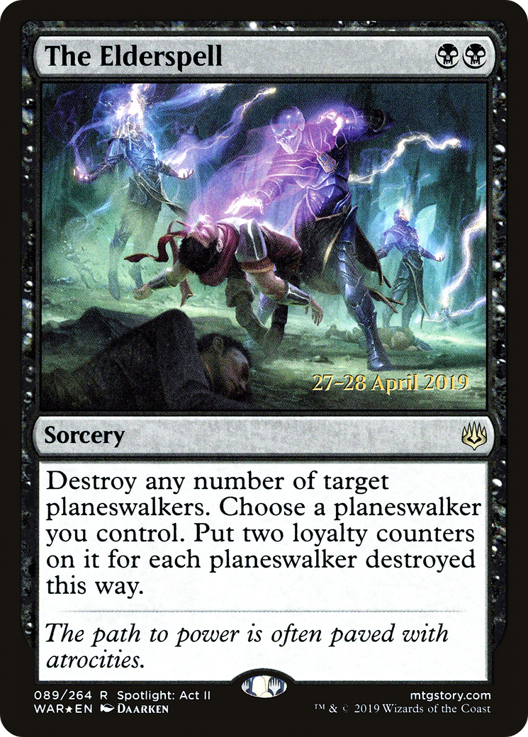 The Elderspell (PWAR-89S) - War of the Spark Promos Foil - Premium MTG Single from Wizards of the Coast - Just $0.32! Shop now at Game Crave Tournament Store