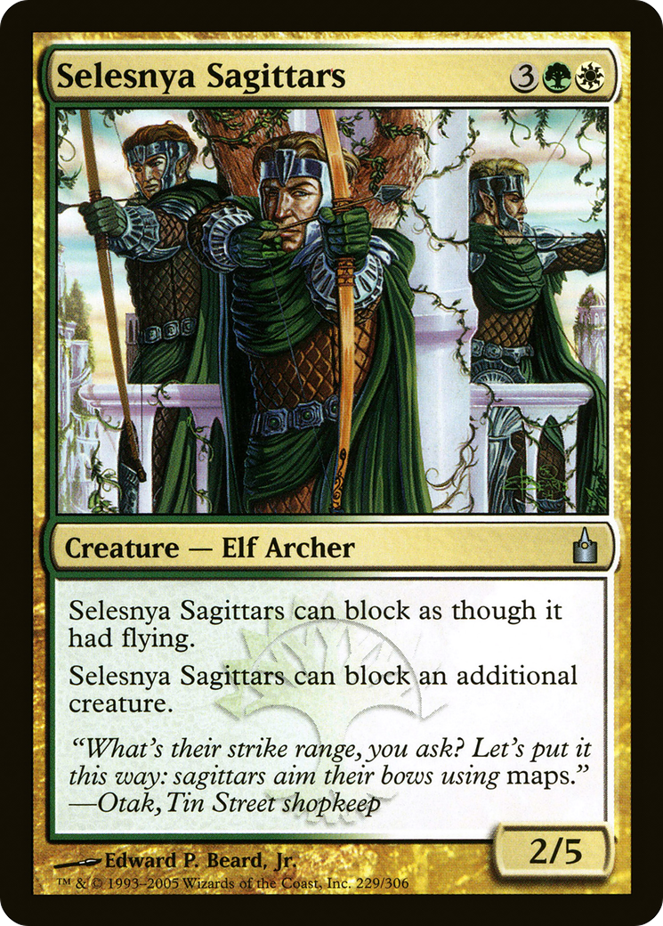 Selesnya Sagittars (RAV-229) - Ravnica: City of Guilds - Premium MTG Single from Wizards of the Coast - Just $0.08! Shop now at Game Crave Tournament Store