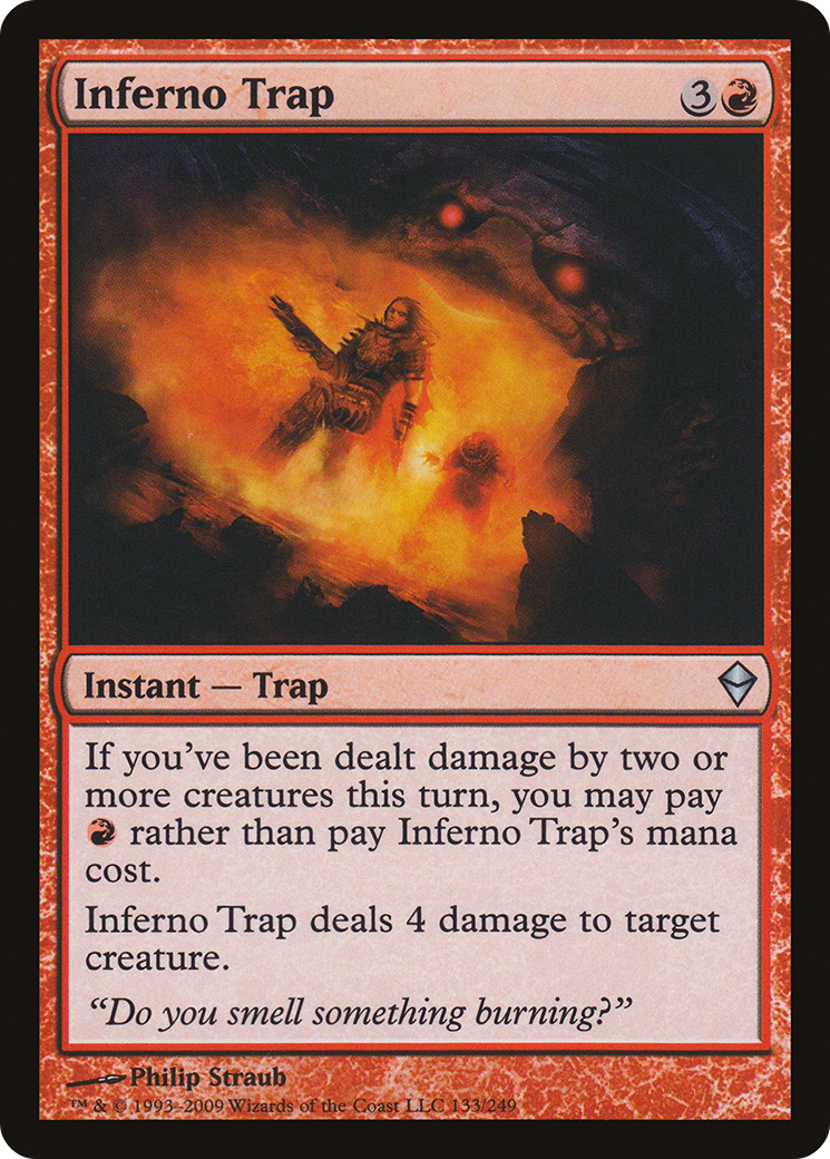 Inferno Trap (ZEN-133) - Zendikar Foil - Premium MTG Single from Wizards of the Coast - Just $0.25! Shop now at Game Crave Tournament Store