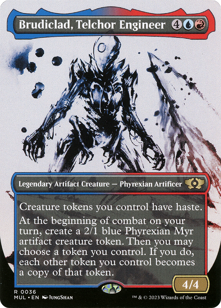 Brudiclad, Telchor Engineer (MUL-036) - Multiverse Legends: (Showcase) (Borderless) Foil - Premium MTG Single from Wizards of the Coast - Just $0.13! Shop now at Game Crave Tournament Store