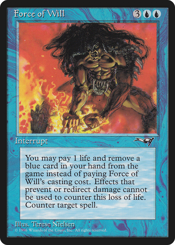 Force of Will (ALL-028) - Alliances - Premium MTG Single from Wizards of the Coast - Just $47.29! Shop now at Game Crave Tournament Store