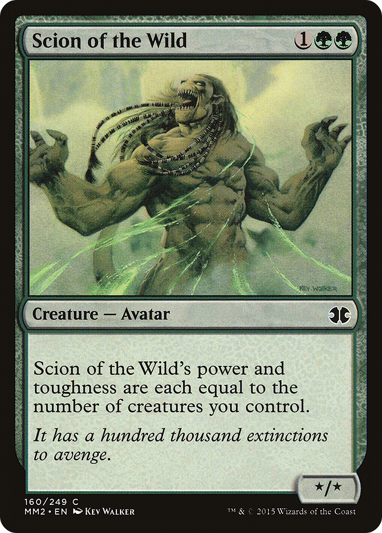 Scion of the Wild (MM2-160) - Modern Masters 2015 - Premium MTG Single from Wizards of the Coast - Just $0.25! Shop now at Game Crave Tournament Store