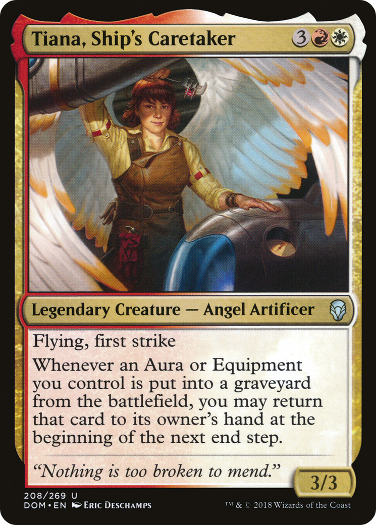Tiana, Ship's Caretaker (DOM-208) - Dominaria - Premium MTG Single from Wizards of the Coast - Just $0.08! Shop now at Game Crave Tournament Store