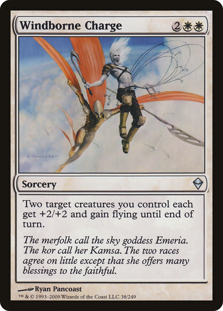 Windborne Charge (ZEN-038) - Zendikar - Premium MTG Single from Wizards of the Coast - Just $0.08! Shop now at Game Crave Tournament Store