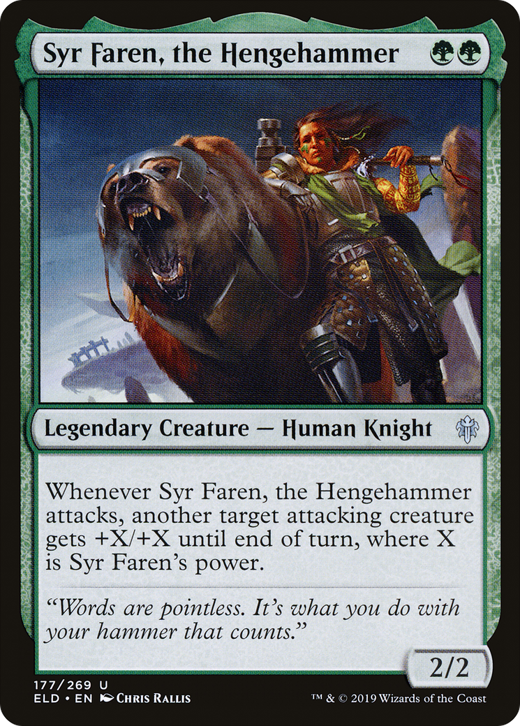 Syr Faren, the Hengehammer (ELD-177) - Throne of Eldraine Foil - Premium MTG Single from Wizards of the Coast - Just $0.08! Shop now at Game Crave Tournament Store