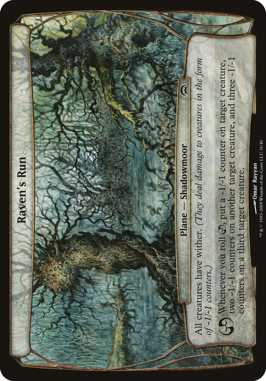 Raven's Run (OHOP-031) - Planechase Planes - Premium MTG Single from Wizards of the Coast - Just $6.38! Shop now at Game Crave Tournament Store