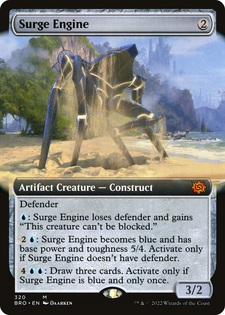 Surge Engine (BRO-320) - The Brothers' War: (Extended Art) - Premium MTG Single from Wizards of the Coast - Just $0.22! Shop now at Game Crave Tournament Store