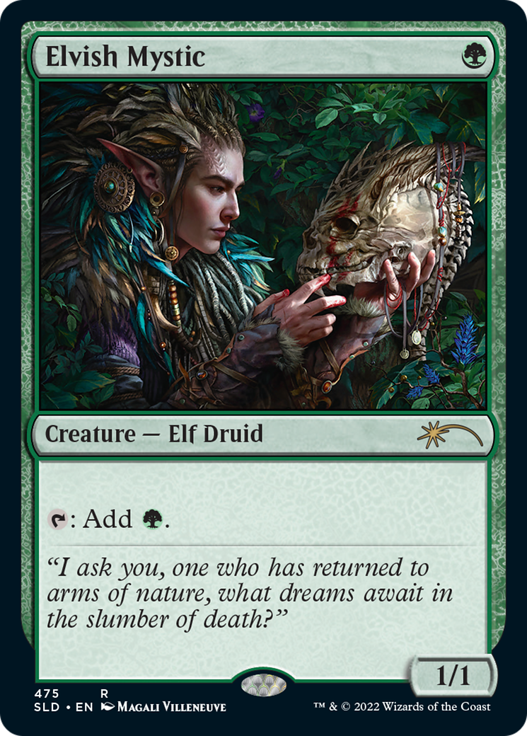 Elvish Mystic (SLD-475) - Secret Lair Drop - Premium MTG Single from Wizards of the Coast - Just $1.98! Shop now at Game Crave Tournament Store