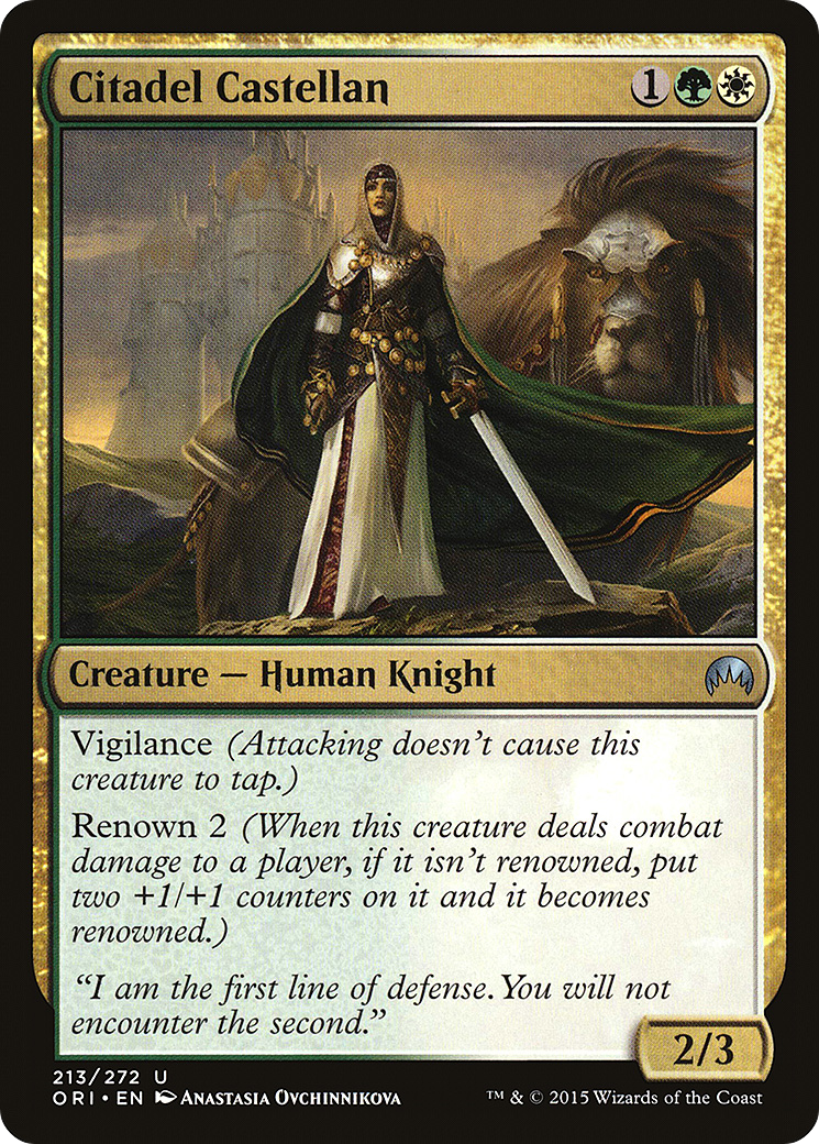Citadel Castellan (ORI-213) - Magic Origins - Premium MTG Single from Wizards of the Coast - Just $0.08! Shop now at Game Crave Tournament Store