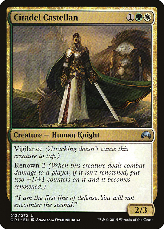 Citadel Castellan (ORI-213) - Magic Origins - Premium MTG Single from Wizards of the Coast - Just $0.08! Shop now at Game Crave Tournament Store
