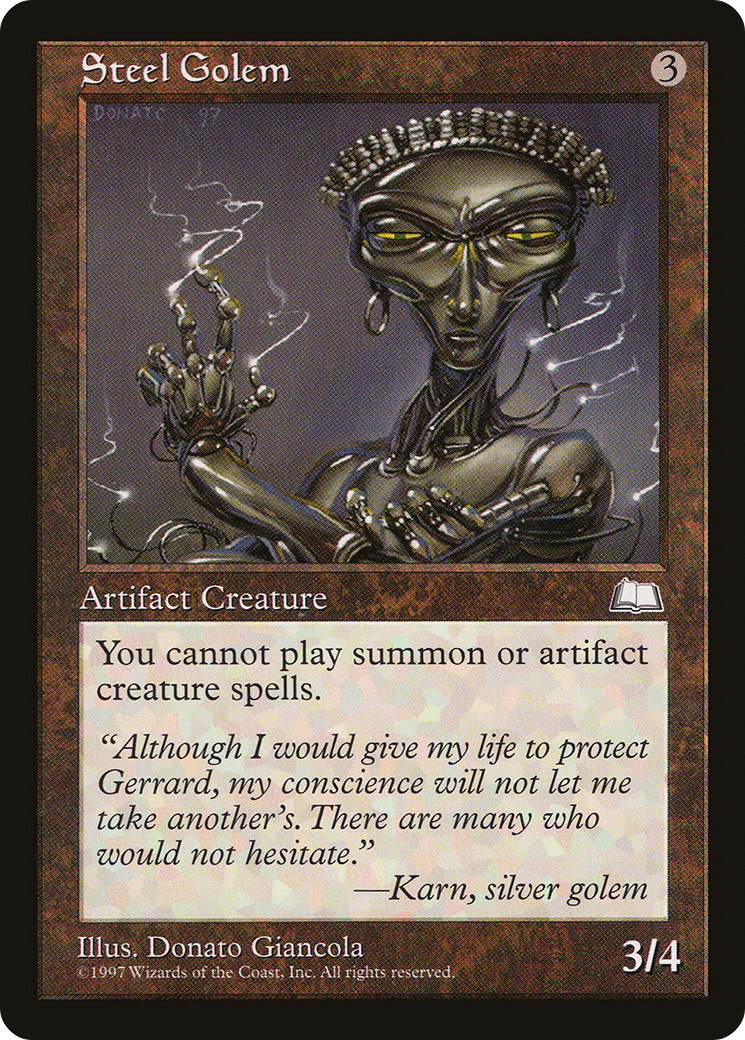 Steel Golem (WTH-157) - Weatherlight - Premium MTG Single from Wizards of the Coast - Just $0.25! Shop now at Game Crave Tournament Store