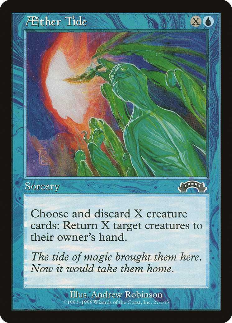 Aether Tide (EXO-027) - Exodus - Premium MTG Single from Wizards of the Coast - Just $0.08! Shop now at Game Crave Tournament Store