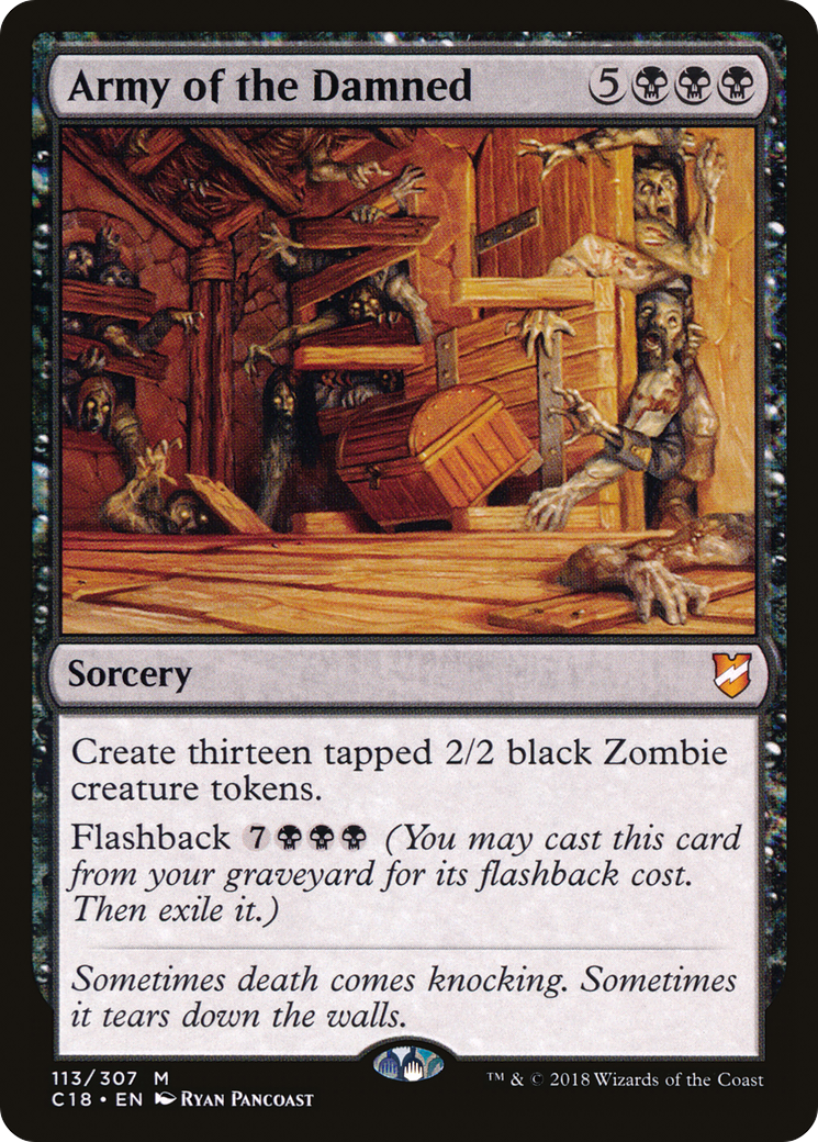Army of the Damned (C18-113) - Commander 2018 - Premium MTG Single from Wizards of the Coast - Just $0.14! Shop now at Game Crave Tournament Store