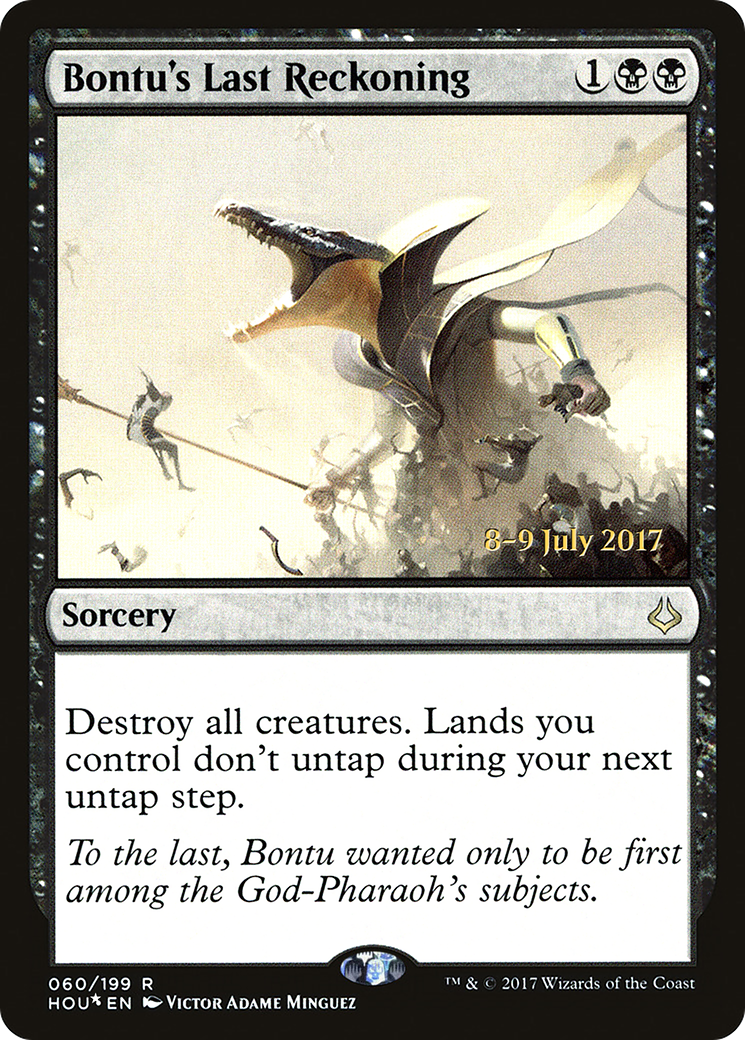 Bontu's Last Reckoning (PHOU-60S) - Hour of Devastation Promos Foil - Premium MTG Single from Wizards of the Coast - Just $0.43! Shop now at Game Crave Tournament Store
