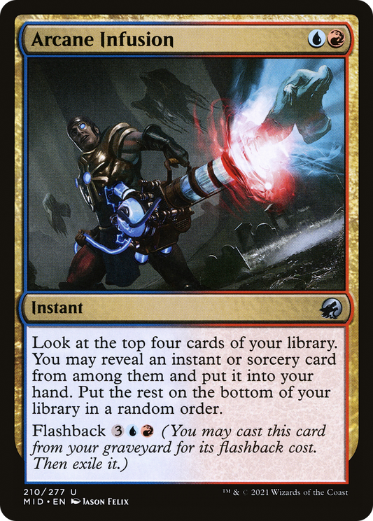 Arcane Infusion (MID-210) - Innistrad: Midnight Hunt - Premium MTG Single from Wizards of the Coast - Just $0.25! Shop now at Game Crave Tournament Store