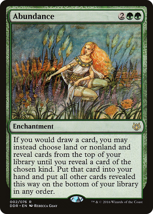 Abundance (DDR-002) - Duel Decks: Nissa vs. Ob Nixilis - Premium MTG Single from Wizards of the Coast - Just $0.09! Shop now at Game Crave Tournament Store