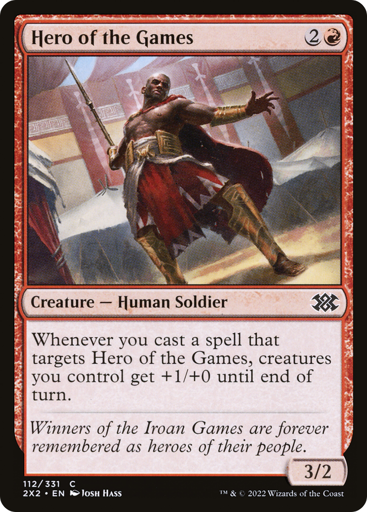 Hero of the Games (2X2-112) - Double Masters 2022 Foil - Premium MTG Single from Wizards of the Coast - Just $0.08! Shop now at Game Crave Tournament Store