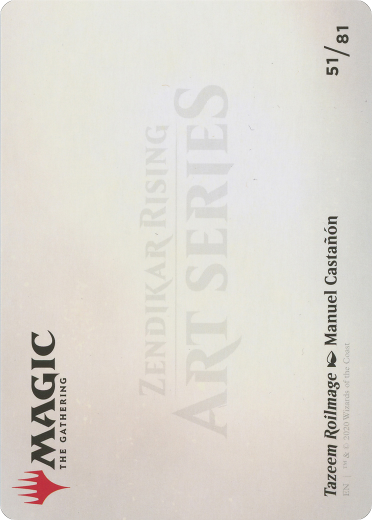 Tazeem Roilmage // Tazeem Roilmage (AZNR-051) - Zendikar Rising Art Series (Borderless) - Premium MTG Single from Wizards of the Coast - Just $0! Shop now at Game Crave Tournament Store