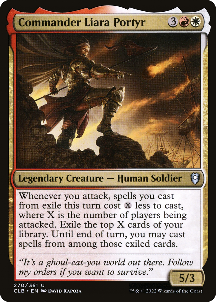 Commander Liara Portyr (CLB-270) - Commander Legends: Battle for Baldur's Gate Foil - Premium MTG Single from Wizards of the Coast - Just $0.26! Shop now at Game Crave Tournament Store