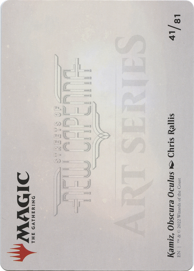Kamiz, Obscura Oculus // Kamiz, Obscura Oculus (ASNC-041) - New Capenna Art Series (Borderless) - Premium MTG Single from Wizards of the Coast - Just $0! Shop now at Game Crave Tournament Store