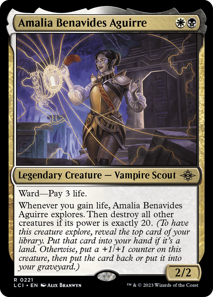 Amalia Benavides Aguirre (LCI-221) - The Lost Caverns of Ixalan Foil - Premium MTG Single from Wizards of the Coast - Just $0.18! Shop now at Game Crave Tournament Store