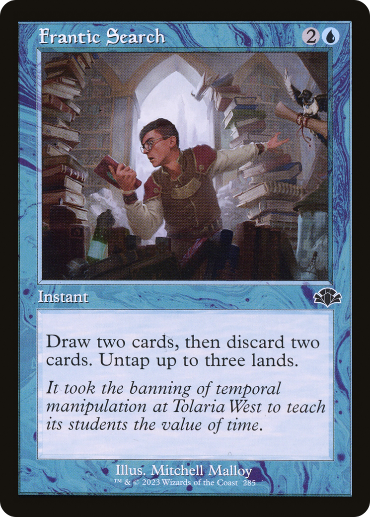 Frantic Search (DMR-285) - Dominaria Remastered Foil - Premium MTG Single from Wizards of the Coast - Just $0.20! Shop now at Game Crave Tournament Store